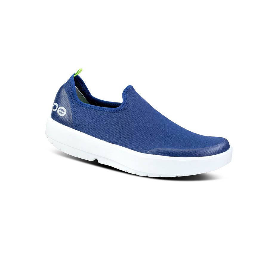 Oofos Women's Oomg Eezee Low - Slip On Shoes Blue / White ( PXGCK-6304 )